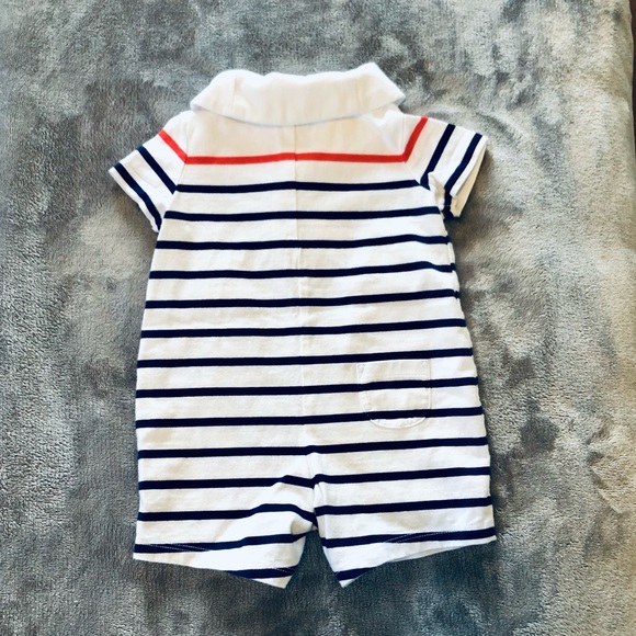 Janie and Jack Sailor Romper - Picture 2 of 3